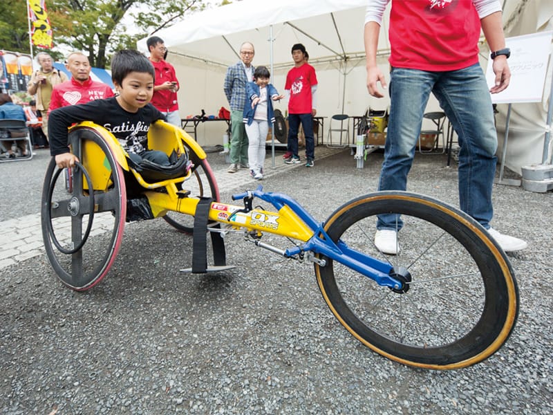 車椅子レーサー体験