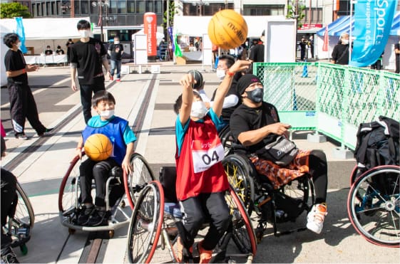 車いすバスケ